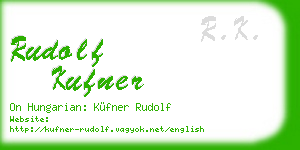 rudolf kufner business card